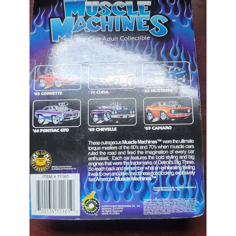 Muscle Machines 69 Camaro Orange 1:64 Diecast Car Collectible